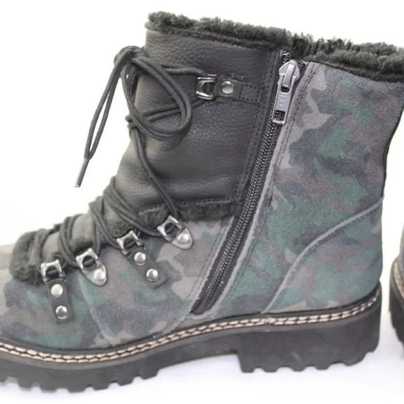 Earth Kodiak Glacier suede camo hiking boots size 8  - Picture 9 of 14